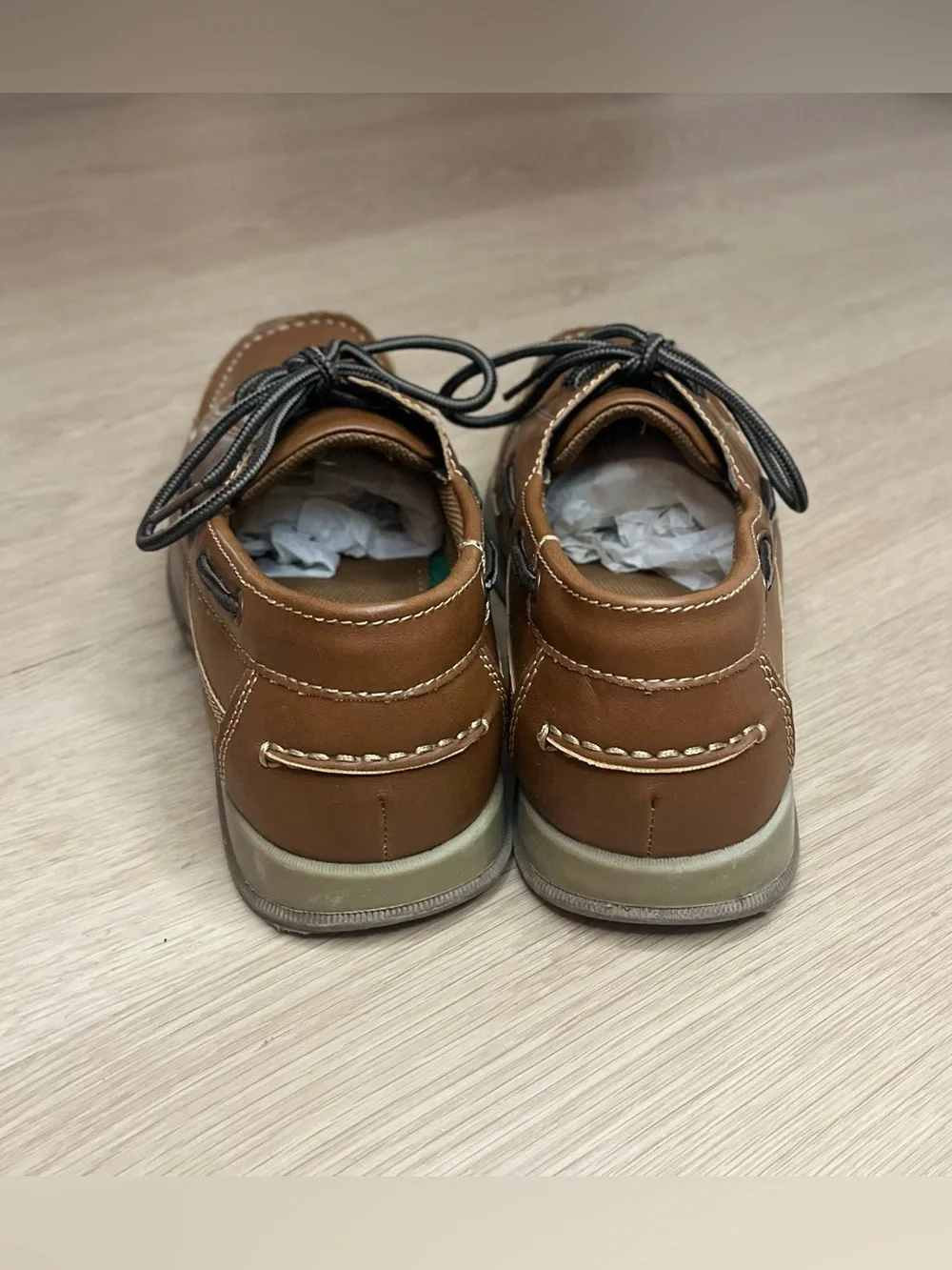 Mountain Creek Brown Leather Lace-Up Boat Shoes